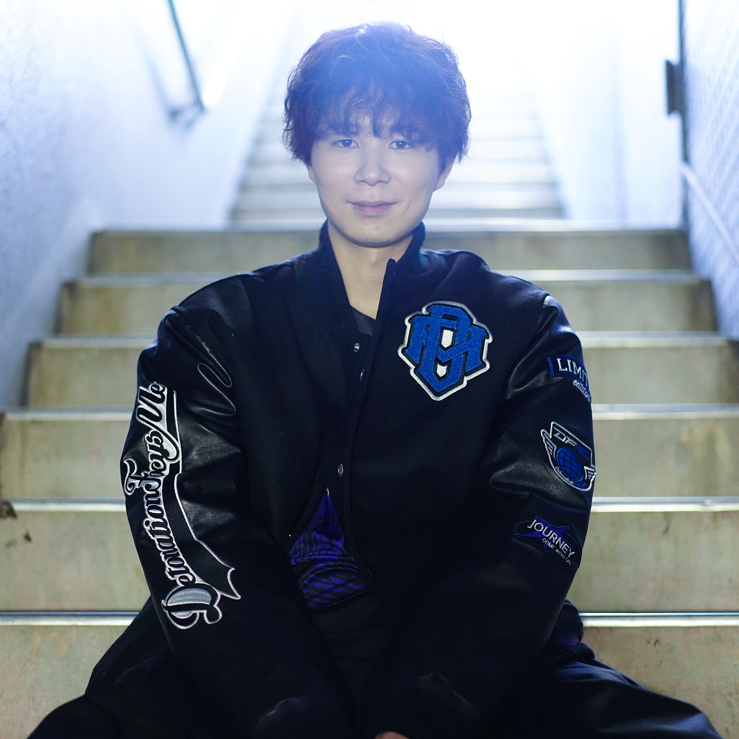 DFM BLUE VARSITY JACKET