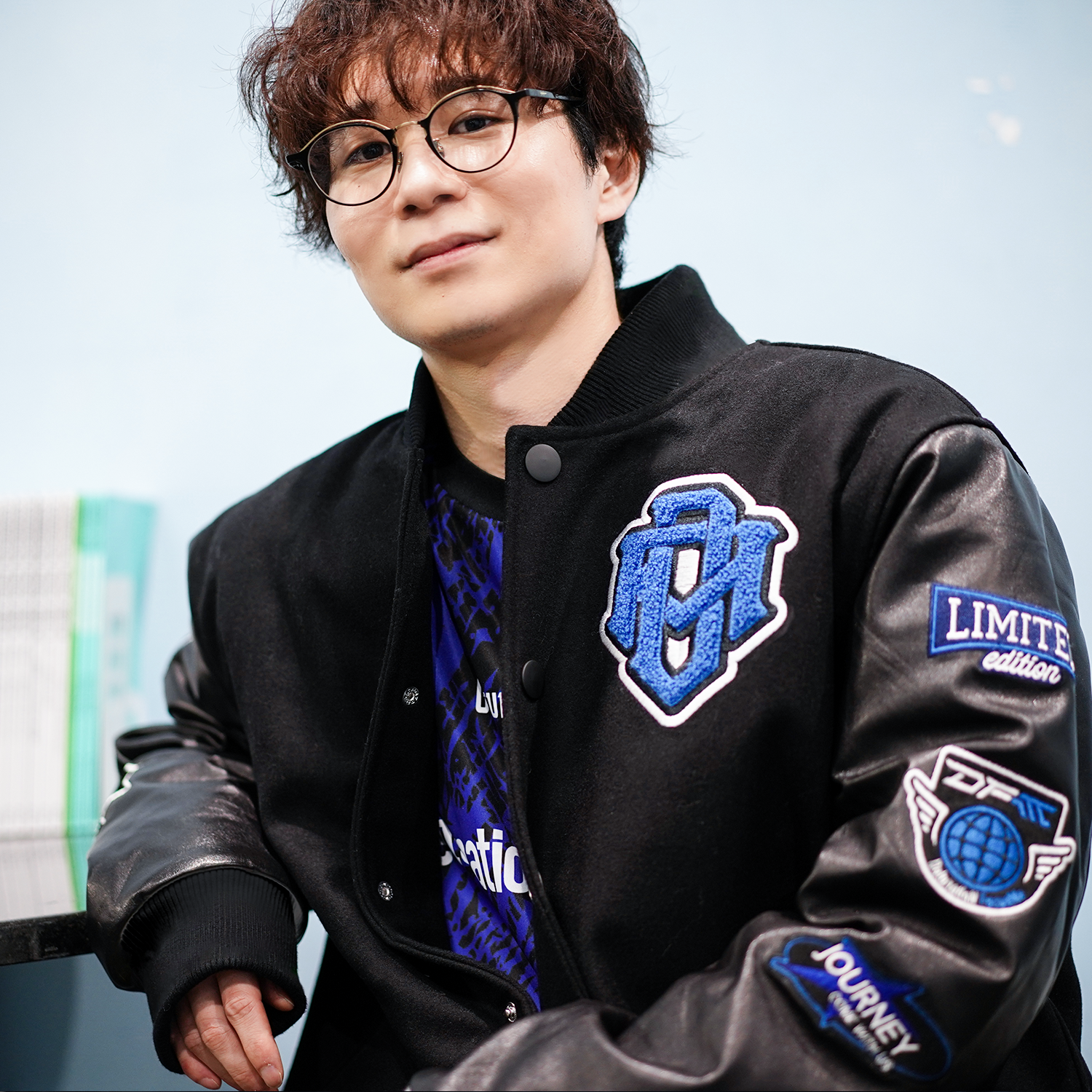 DFM BLUE VARSITY JACKET