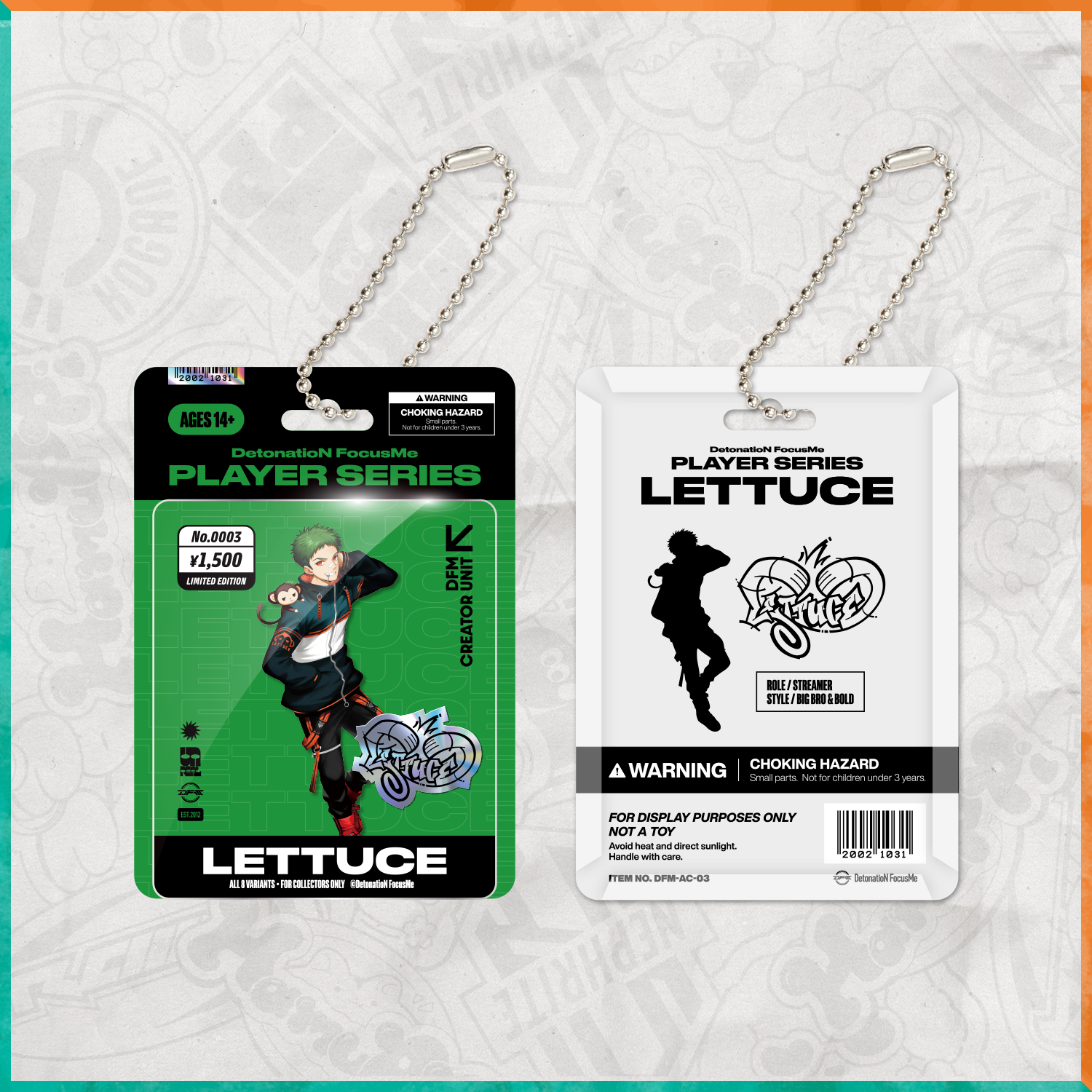 BLISTER PACK ACRYLIC KEYCHAIN FORTNITE DIV.