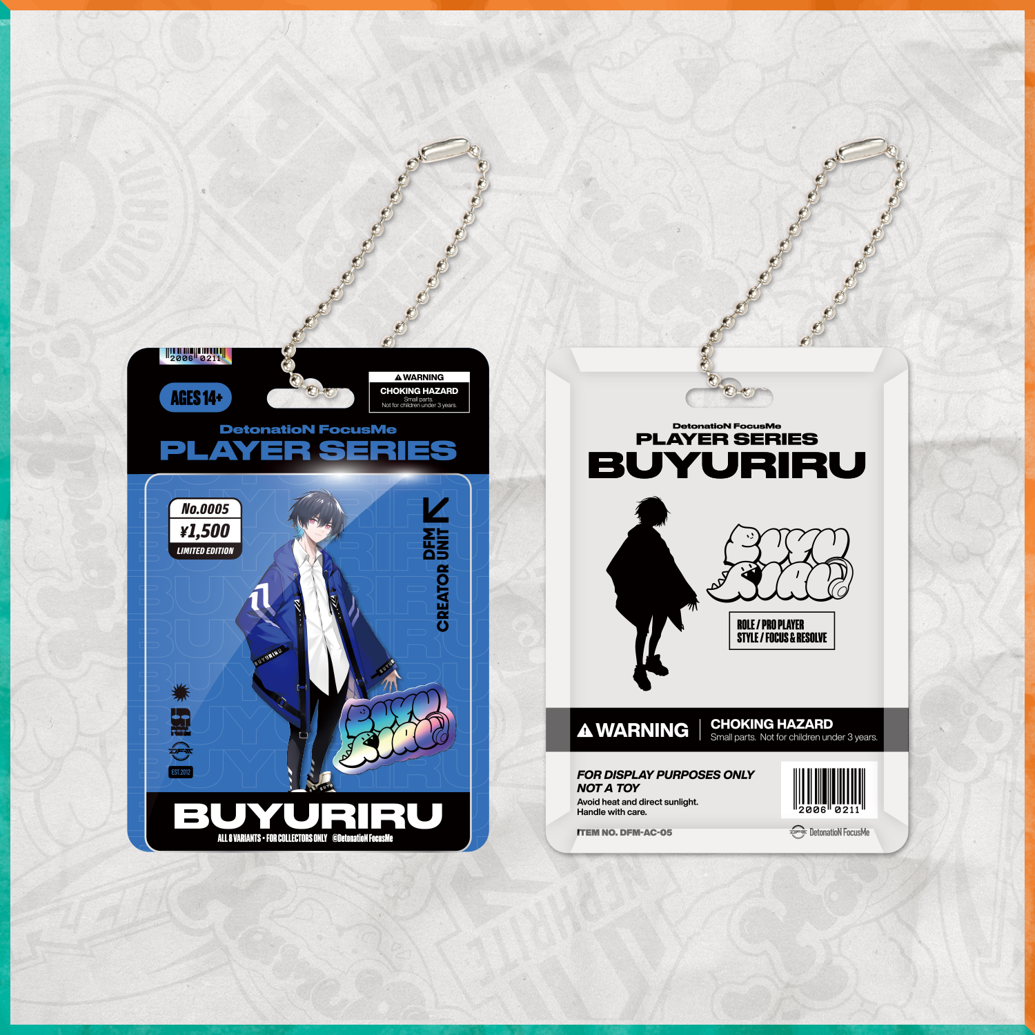 BLISTER PACK ACRYLIC KEYCHAIN FORTNITE DIV.