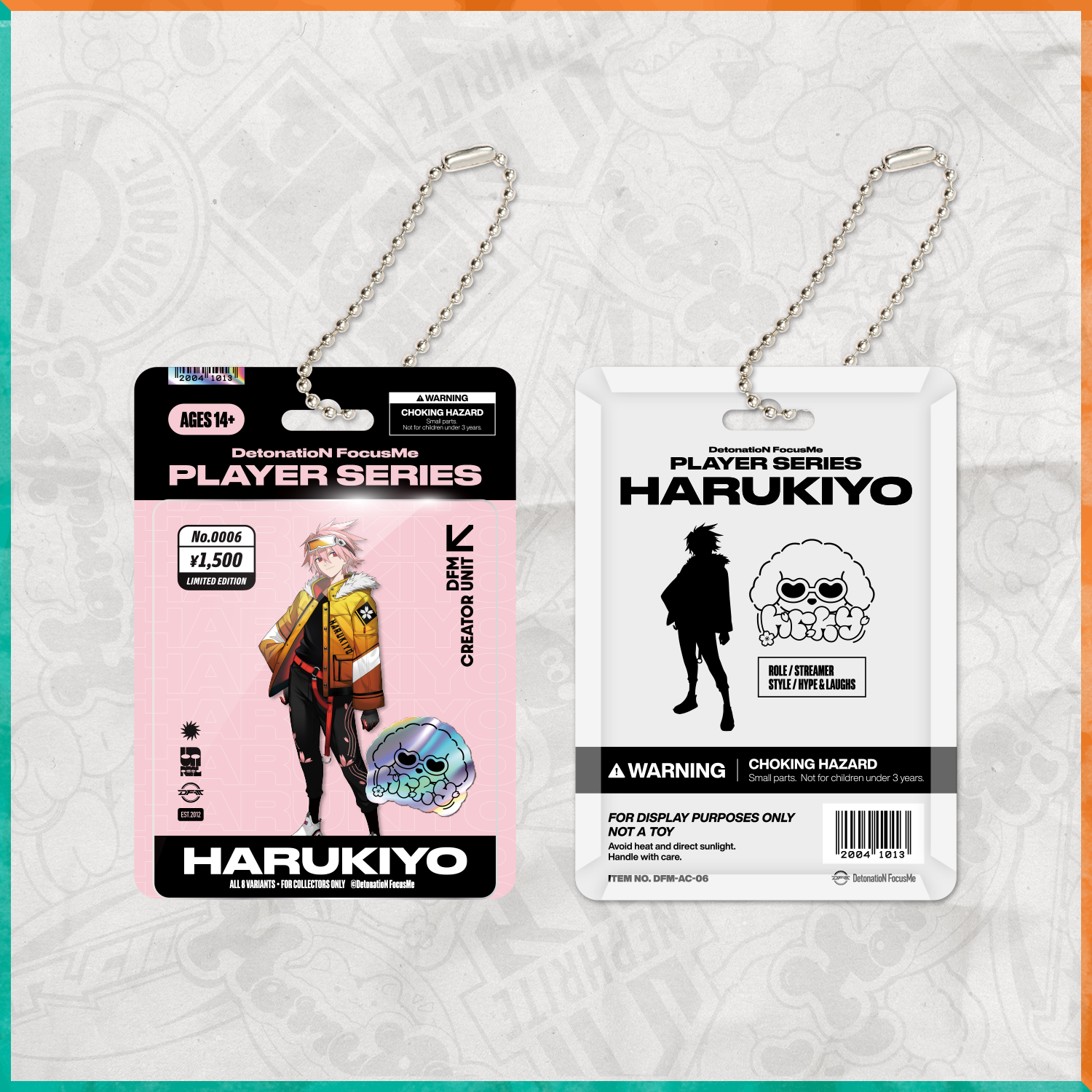 BLISTER PACK ACRYLIC KEYCHAIN FORTNITE DIV.