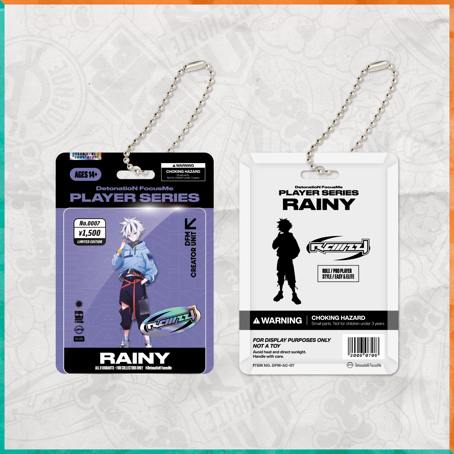 BLISTER PACK ACRYLIC KEYCHAIN FORTNITE DIV.