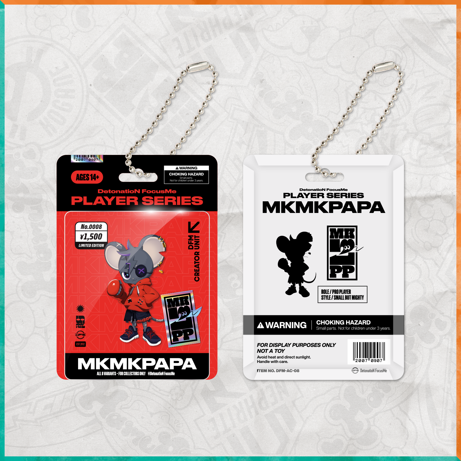 BLISTER PACK ACRYLIC KEYCHAIN FORTNITE DIV.