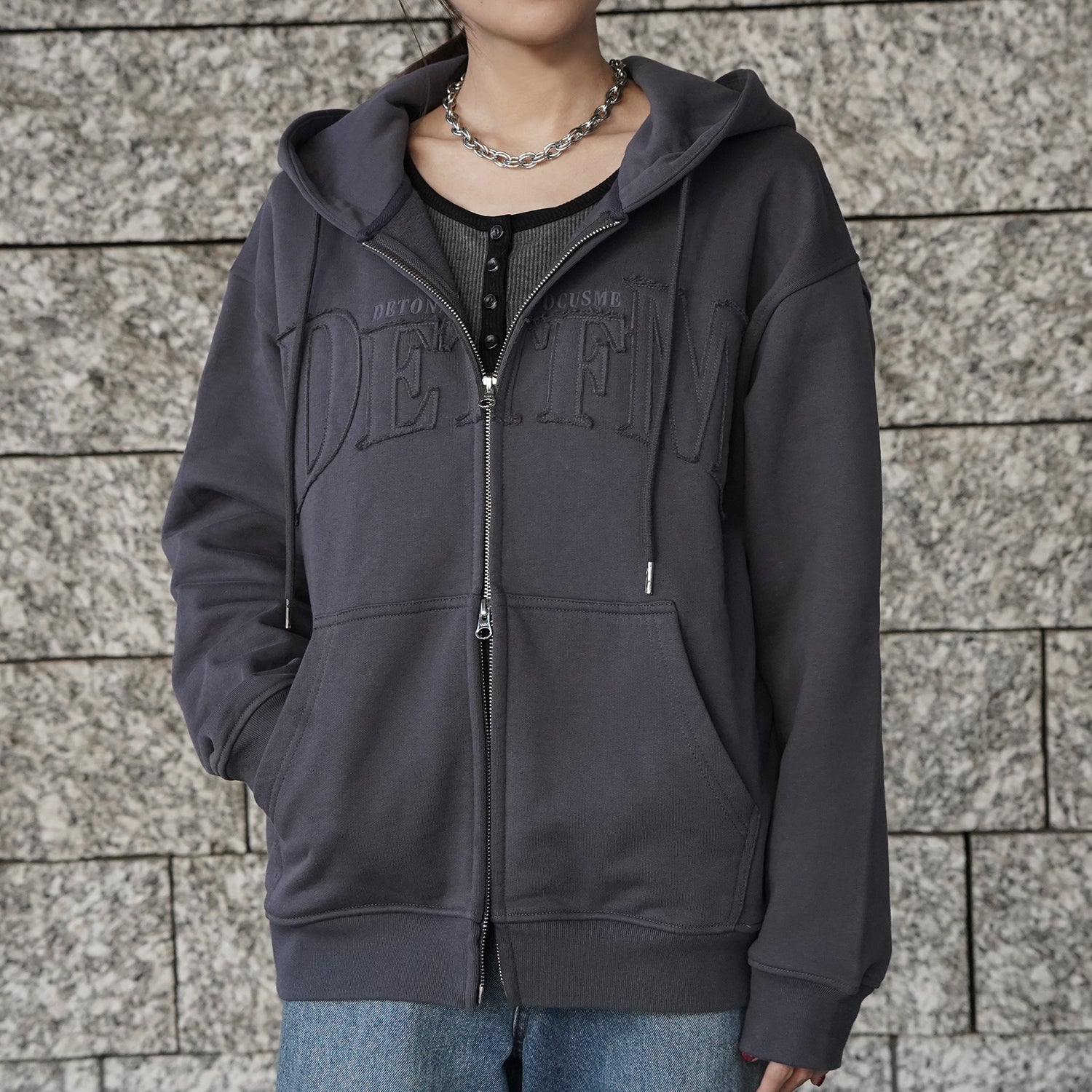 DFM DOUBLE ZIP HOODIE