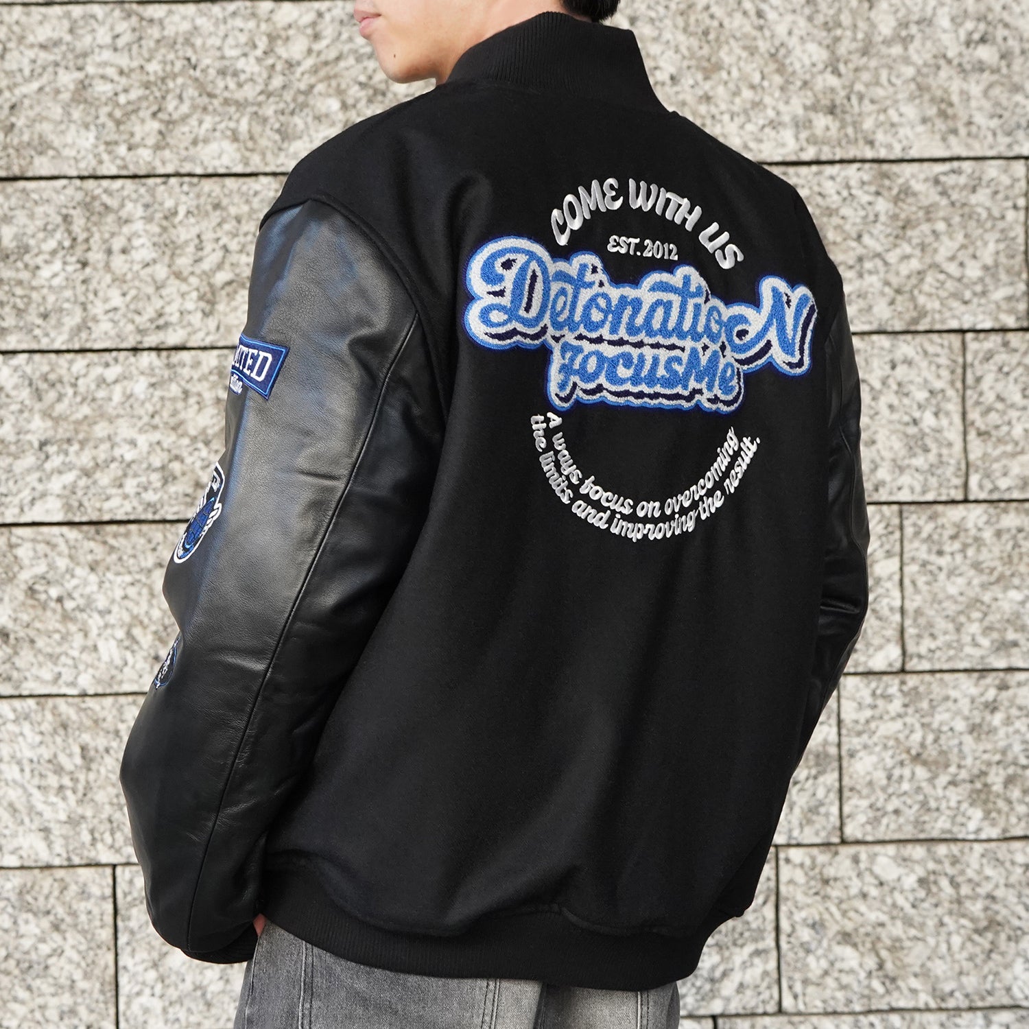 DFM BLUE VARSITY JACKET