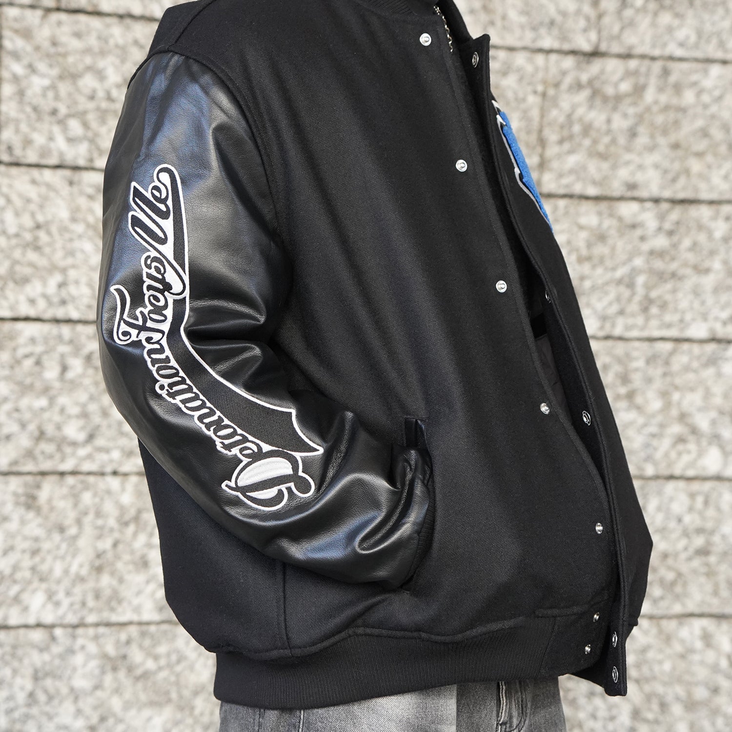 DFM BLUE VARSITY JACKET