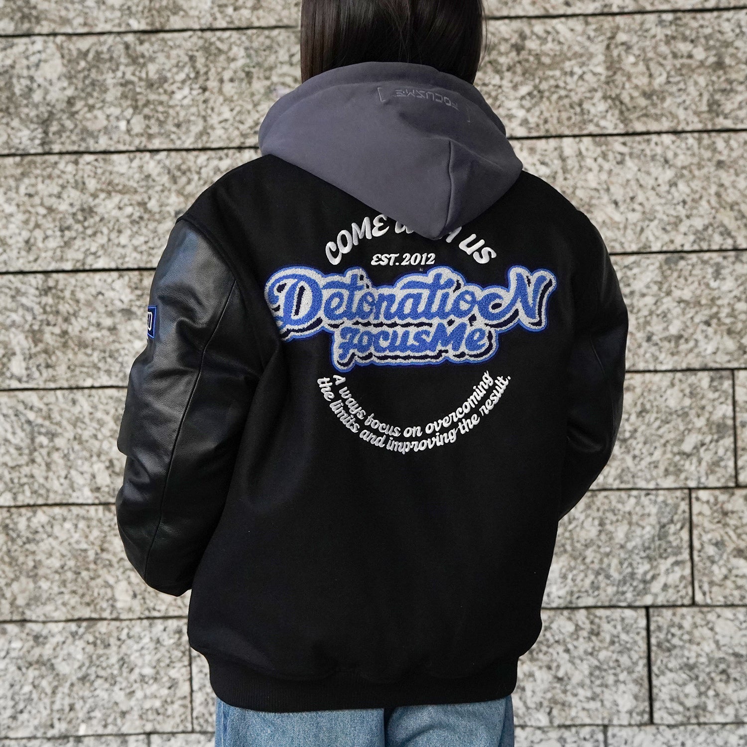 DFM BLUE VARSITY JACKET