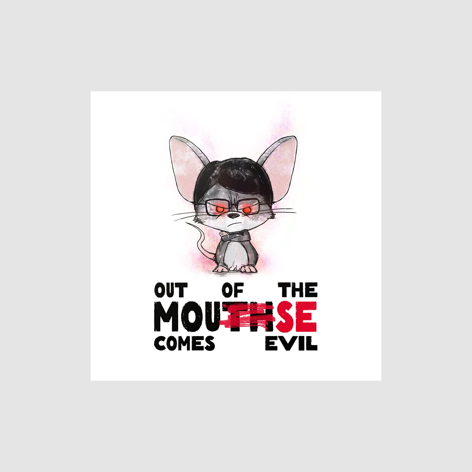 GO1 TEE ＆ STICKER 「EVIL CHU」